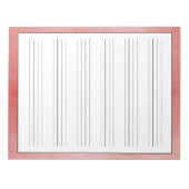 Handschriftenblätter Rustikales rotes Design Notizblock (Vorderseite)