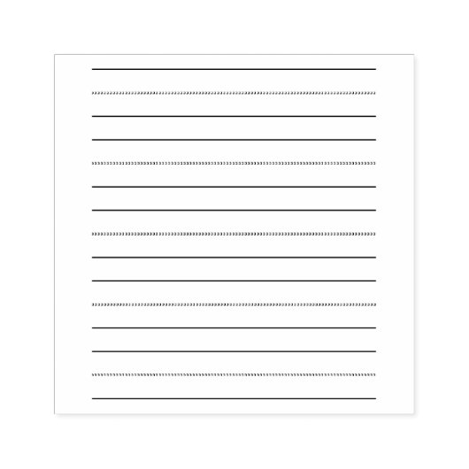 Handschriftenlinien Gummistempel (Prägung)