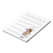Handschriftenpapier für Mozart-Geige Notizblock (Rotiert)