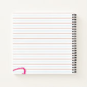 Handschriftenpraxis gezeichnet und geschrieben notizblock (Rückseite)