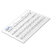 Handschriftenpraxis Notizblock (angewinkelt)