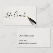 Handschriftenschrift für Minimalistische Rettungsb Visitenkarte (Vorne/Hinten)