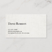 Handschriftenschrift für Minimalistische Rettungsb Visitenkarte (Rückseite)