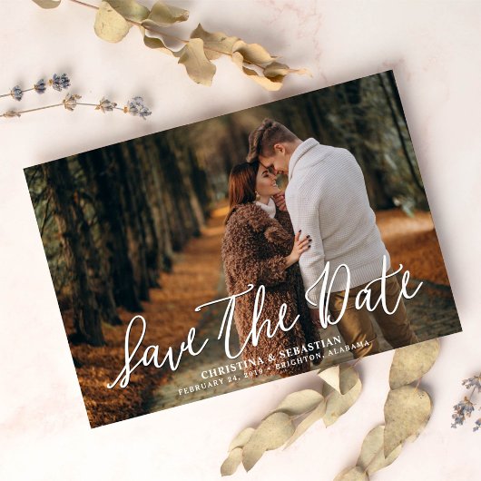 Handschriftlich | FOTO SAVE THE DATE Einladung