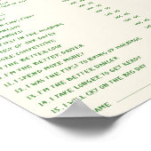 Handschriftlich herunterladen Sie sagte, er sagte  Poster (Ecke)