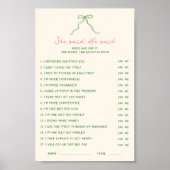 Handschriftlich herunterladen Sie sagte, er sagte  Poster (Vorne)