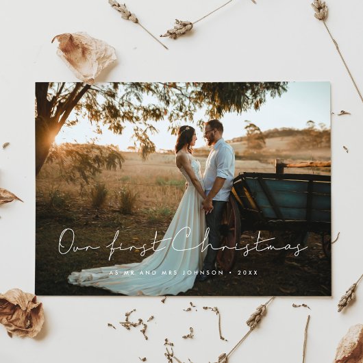 Handschriftlich Minimalistisch Unsere ersten Weihn Einladung