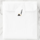 Handschriftlich Runder Aufkleber (Tasche)