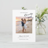 Handschriftlich Save The Date (Stehend Vorderseite)