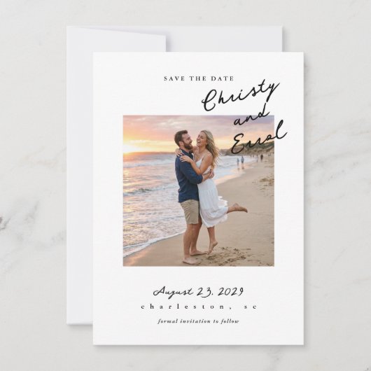 Handschriftlich Save The Date (Vorderseite)