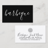 handschriftlich visitenkarte (Vorne/Hinten)