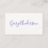 Handschriftlich Visitenkarte (Vorderseite)