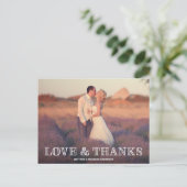 HANDSCHRIFTLICHE | DANKE, DASS SIE DIE KARTE POST (Stehend Vorderseite)