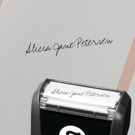 Handschriftliche Unterschrift Schrift elegant Permastempel