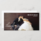 HANDSCHRIFTLICHE Vielen Dank Karten - Weiß (Vorne/Hinten)