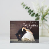 HANDSCHRIFTLICHE Vielen Dank Postcard - White Postkarte (Stehend Vorderseite)