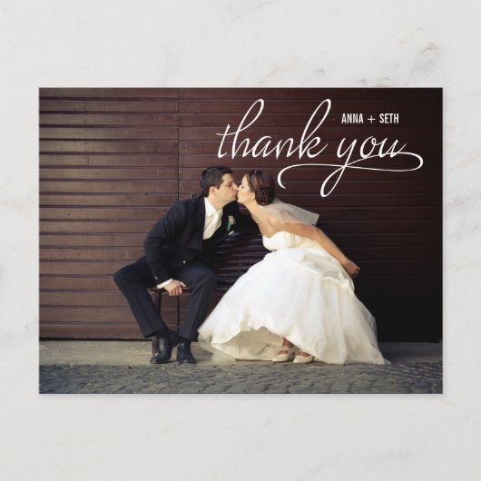 HANDSCHRIFTLICHE Vielen Dank Postcard - White Postkarte (Vorderseite)