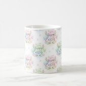 Handschriftliches Frohe Ostern Wasserfarbe Kaffeetasse (Mittel)