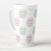 Handschriftliches Frohe Ostern Wasserfarbe Milchtasse (Linke Ecke)