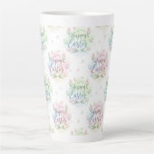 Handschriftliches Frohe Ostern Wasserfarbe Milchtasse (Vorderseite)