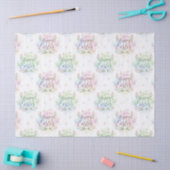 Handschriftliches Frohe Ostern Wasserfarbe Seidenpapier (Basteln)