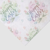 Handschriftliches Frohe Ostern Wasserfarbe Seidenpapier (Detail)