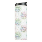 Handschriftliches Frohe Ostern Wasserfarbe Thermosbecher (Nach links gedreht)