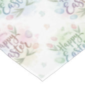 Handschriftliches Frohe Ostern Wasserfarbe Tischdecke (Schrägansicht)