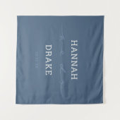 Handschriftliches Wir tun Skript Hochzeit Wandteppich (Vorderseite (Horizontal))