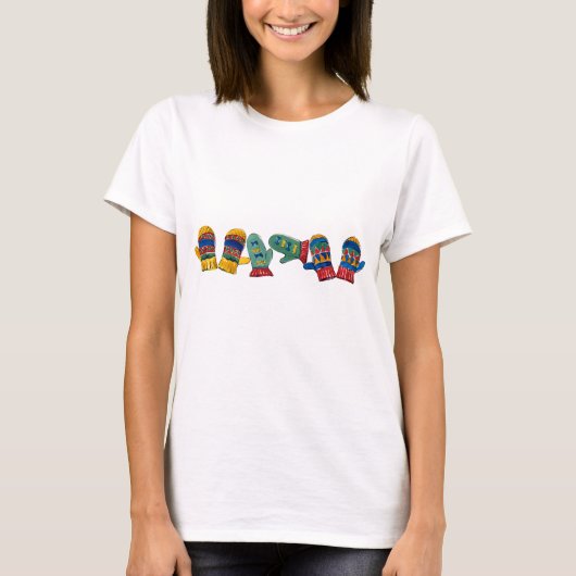 Handschuh-Feiertag T-Stück T-Shirt (Vorderseite)
