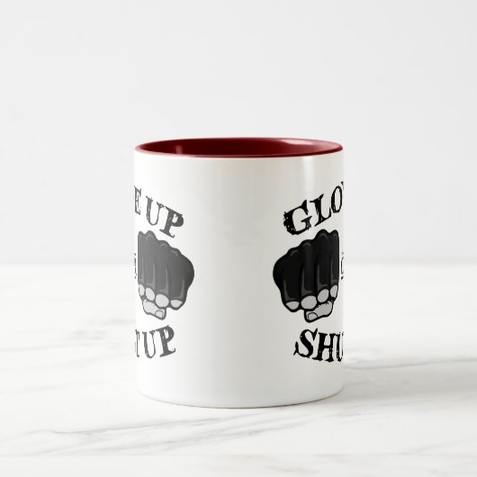 Handschuh hoch oder geschlossen zweifarbige tasse (Mittel)