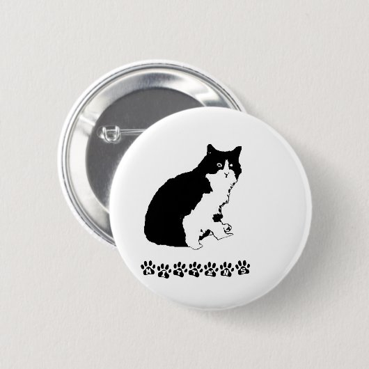 Handschuh-Kätzchen Button (Vorne & Hinten)