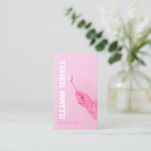 Handschuh mit Pinselreinigungsdiensten Visitenkarte (Stehend Vorderseite)