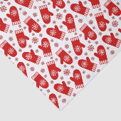 Handschuh-und Schneeflocke-Retro Seidenpapier (Ausschnitt)