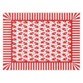 Handschuh-und Schneeflocke-Retro Tischdecke (Vorderseite (Horizontal))
