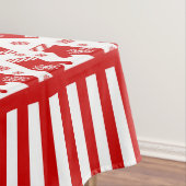 Handschuh-und Schneeflocke-Retro Tischdecke (Beispiel)