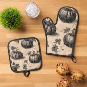 Handschuh und Set aus Kürbisofen (Oben Unten)