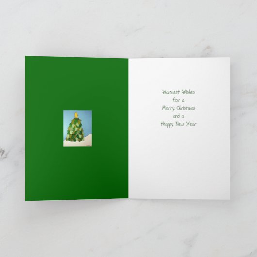 Handschuh-Weihnachtskarte Feiertagskarte (Innenseite)