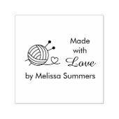 Handschuhe aus Spinngarn, hergestellt mit Liebe 3 Permastempel (Design)