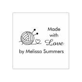 Handschuhe aus Spinngarn, hergestellt mit Liebe 4 Gummistempel (Prägung)