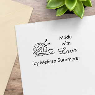 Handschuhe aus Spinngarn, hergestellt mit Liebe 4 Gummistempel