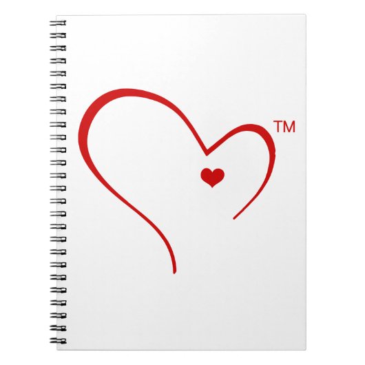Handschuhe für Detroit-Herz-Logo-Notizbuch Notizblock (Vorderseite)