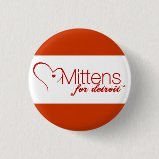 Handschuhe für Knopf Detroits Pinback Button