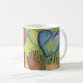 Handschuhe & Herz Diversity Liebe Art Custom Coffe Kaffeetasse (VorderseiteRechts)
