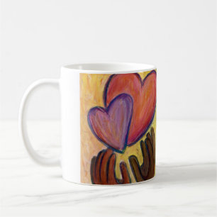 Handschuhe & Herz Diversity Liebe Art Custom Coffe Kaffeetasse