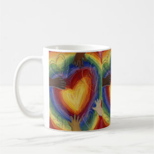 Handschuhe & Herz Diversity Liebe Art Custom Coffe Kaffeetasse