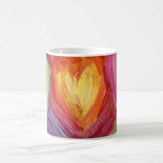 Handschuhe & Herz Diversity Liebe Art Custom Kaffe Kaffeetasse (Mittel)