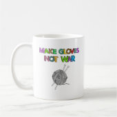 Handschuhe statt Krieg Kaffeetasse (Links)