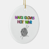 Handschuhe statt Krieg Keramik Ornament (Rechts)