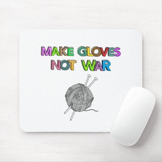 Handschuhe statt Krieg Mousepad (Mit Mouse)
